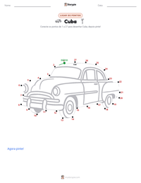 Prévia da folha de atividades imprimível Cuba