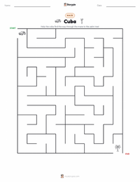 Cuba printable worksheet preview