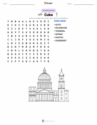 Cuba afdrukbare werkblad voorbeeld