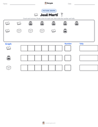 José Martí printable worksheet preview