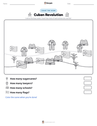 Cuban Revolution printable worksheet preview
