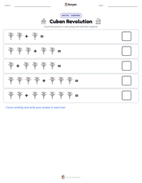 Cuban Revolution printable worksheet preview