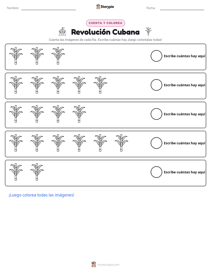 Contar y Colorear