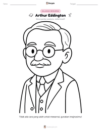 Prabaca lembar kerja cetak Arthur Eddington