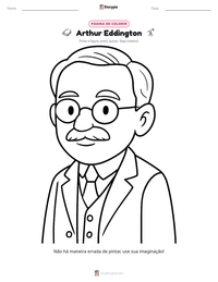 Prévia da folha de atividades imprimível Arthur Eddington