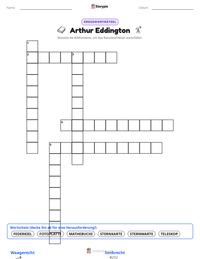 Arthur Eddington druckbare Arbeitsblatt Vorschau