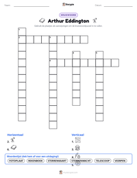 Arthur Eddington afdrukbare werkblad voorbeeld