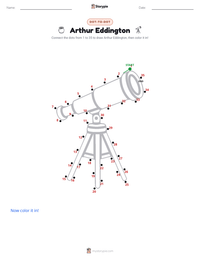 Arthur Eddington printable worksheet preview