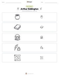 Arthur Eddington printable worksheet preview