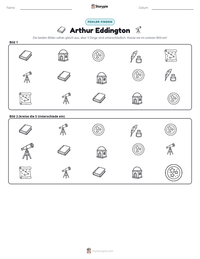 Arthur Eddington druckbare Arbeitsblatt Vorschau