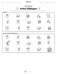 Arthur Eddington printable worksheet preview