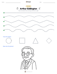 Arthur Eddington printable worksheet preview