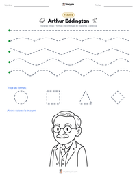 Vista previa de la hoja de trabajo imprimible de Arthur Eddington