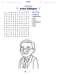 Arthur Eddington printable worksheet preview