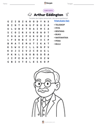 Prabaca lembar kerja cetak Arthur Eddington