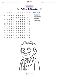 Arthur Eddington afdrukbare werkblad voorbeeld