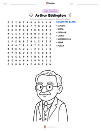 Prévia da folha de atividades imprimível Arthur Eddington