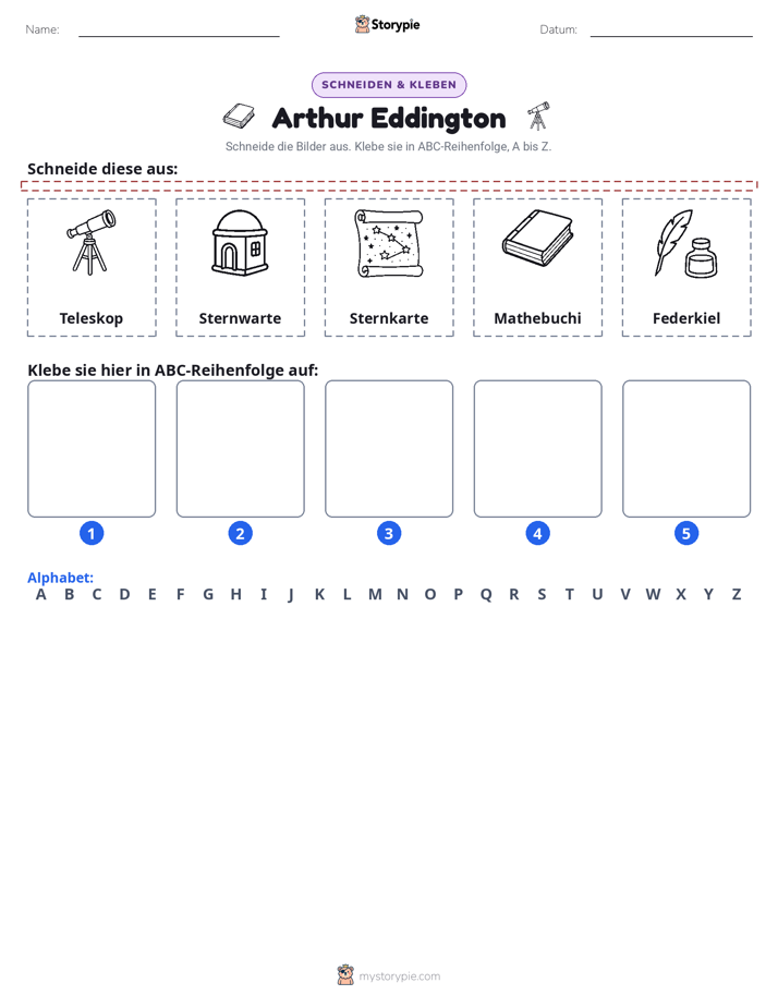 Schneiden & Einfügen Alphabet