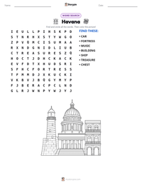 Havana printable worksheet preview