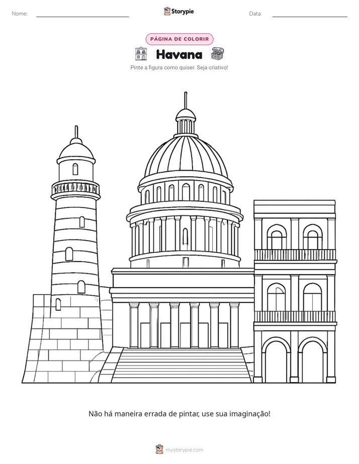Página para colorir