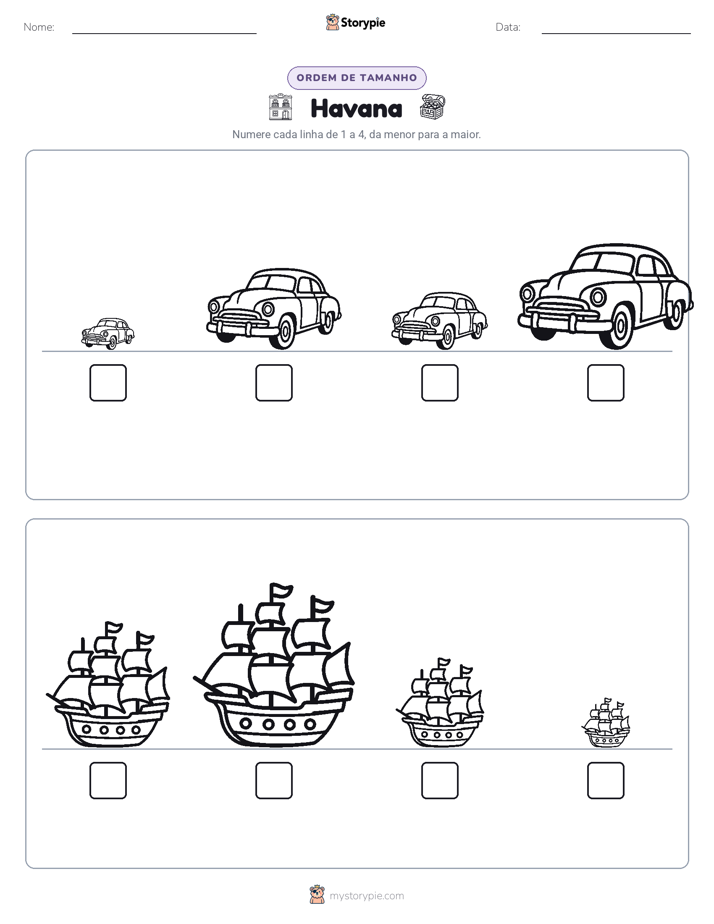 Ordem de Tamanho