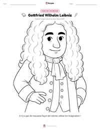Aperçu de la feuille de travail imprimable Gottfried Wilhelm Leibniz