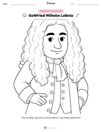 Podgląd drukowalnego arkusza ćwiczeń Gottfried Wilhelm Leibniz
