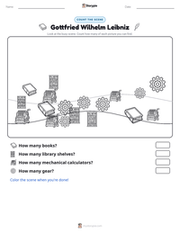 Gottfried Wilhelm Leibniz printable worksheet preview