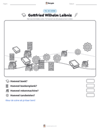 Gottfried Wilhelm Leibniz afdrukbare werkblad voorbeeld