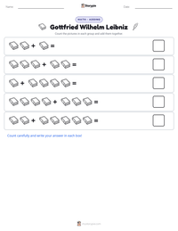 Gottfried Wilhelm Leibniz printable worksheet preview