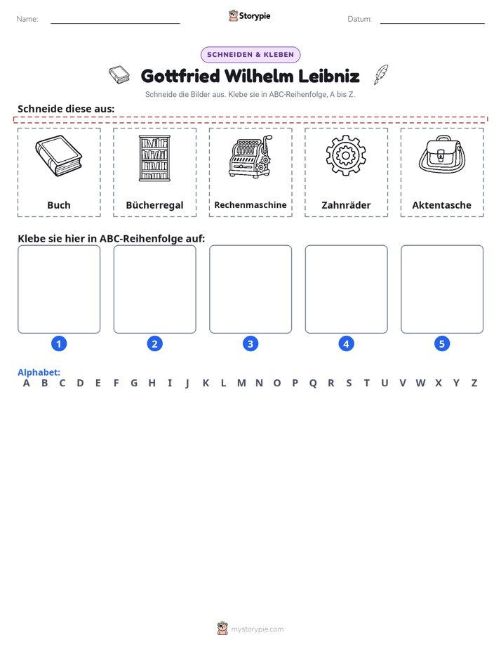 Schneiden & Einfügen Alphabet