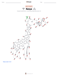 Kenya printable worksheet preview