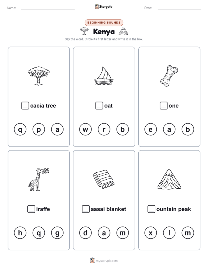 Beginning Sounds