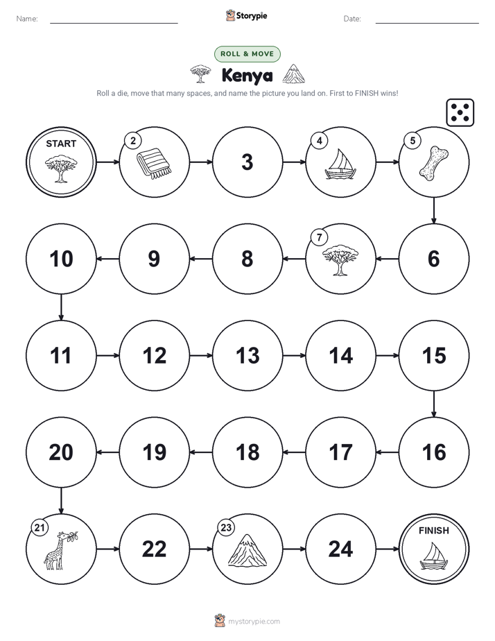 Roll & Move Game