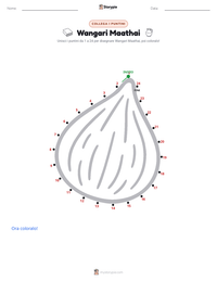 Anteprima della scheda stampabile di Wangari Maathai