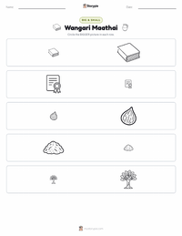 Wangari Maathai printable worksheet preview