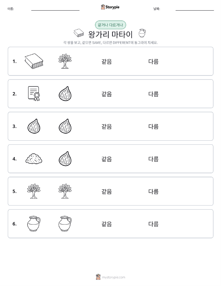 같은 것 또는 다른 것