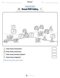 Great Rift Valley printable worksheet preview