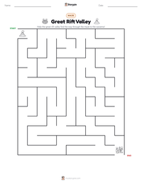 Great Rift Valley printable worksheet preview