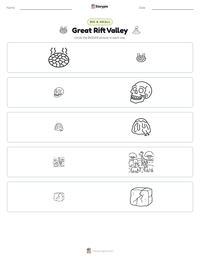 Great Rift Valley printable worksheet preview
