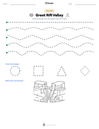 Great Rift Valley printable worksheet preview