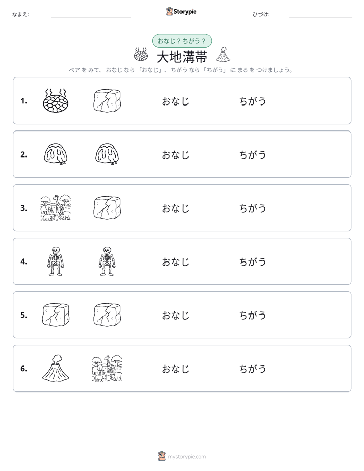 同じか違うか