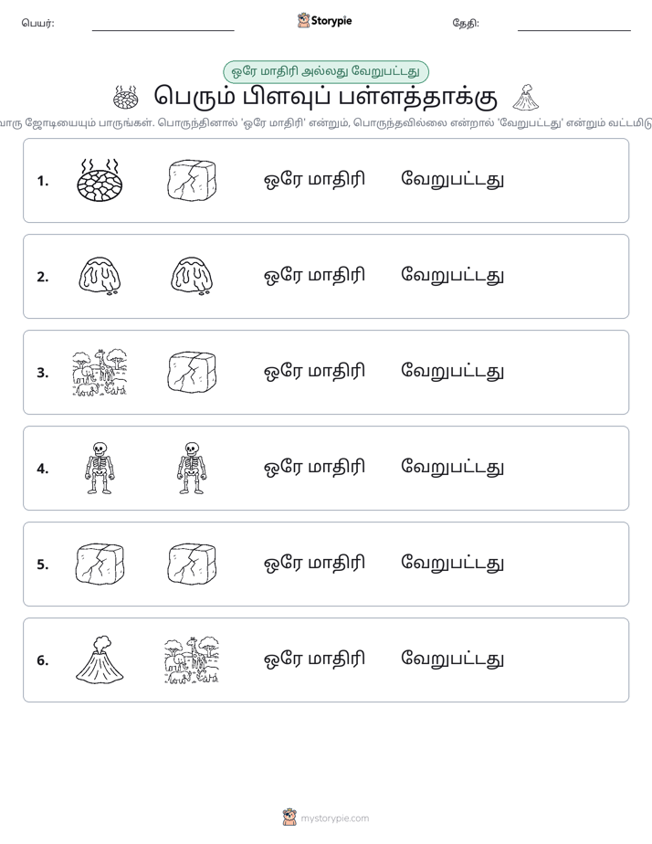 அதே அல்லது மாறுபட்டது
