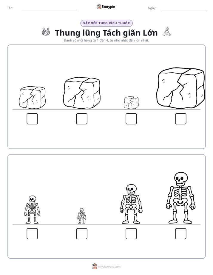 Thứ Tự Kích Thước