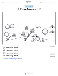 Diego de Almagro printable worksheet preview