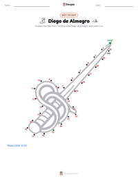Diego de Almagro printable worksheet preview