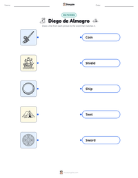 Diego de Almagro printable worksheet preview