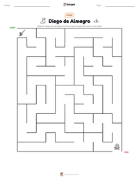 Diego de Almagro printable worksheet preview