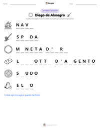 Anteprima della scheda stampabile di Diego de Almagro