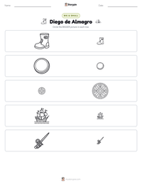 Diego de Almagro printable worksheet preview